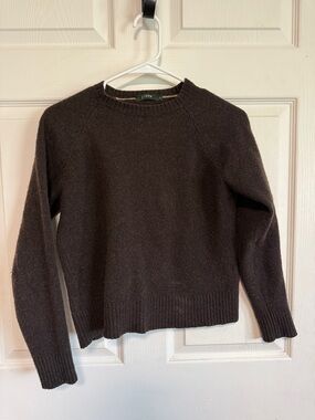 J. Crew Black Crewneck Pullover Sweater